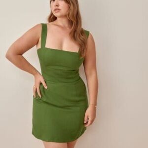 Reformation Brigitte linen mini dress